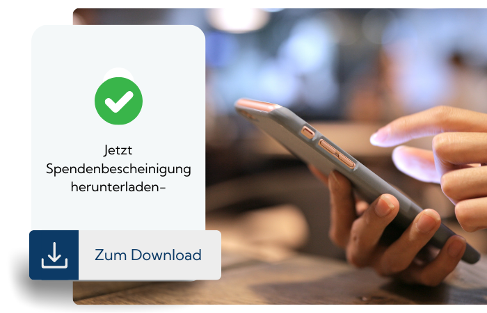 vereinfachte Darstellung des automatisierten Prozess von Spendenbescheinigungen